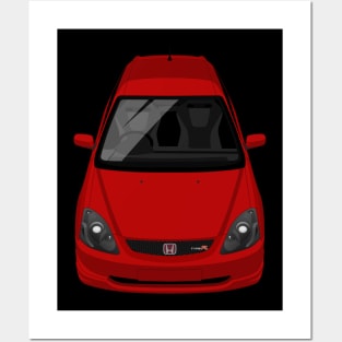 Civic Type R 7th gen 2000-2004 - Red Posters and Art